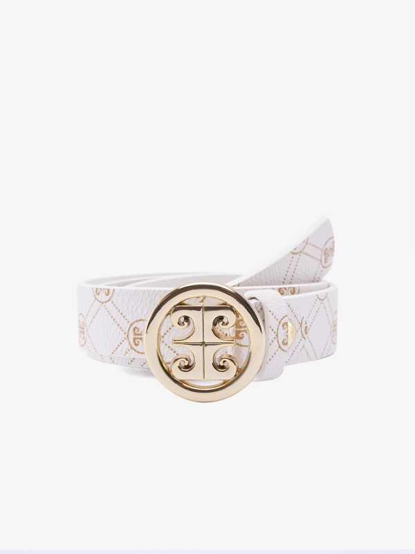 Ремень из экокожи с логотипом - A022SZ016KLSIY24_K77 Ремень жен. (VR071, 90)