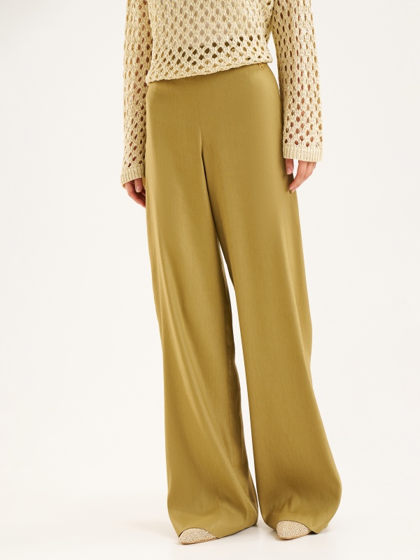 Брюки с добавлением льна прямые - G022SZ0030P-KUBAS Брюки жен. (VR235, 36)