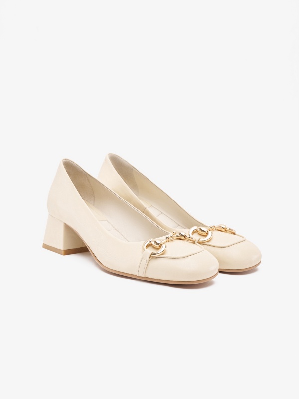 Туфли кожаные с декоративной пряжкой - S072SZ0330Y24DEYS-P Обувь жен. (VR071, 38)