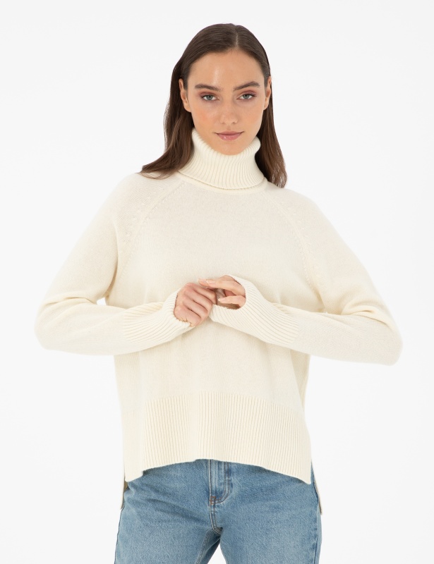 Свитер из шерсти с высоким воротником - G022SZ0TK0ESSAKA_K Кофта жен. (VR019, XS)