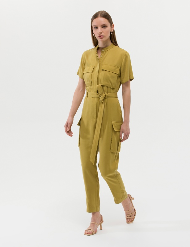 Комбинезон с коротким рукавом из лиоцелла - G022SZ0320JUSSLE Платье жен. (VR235, 40)