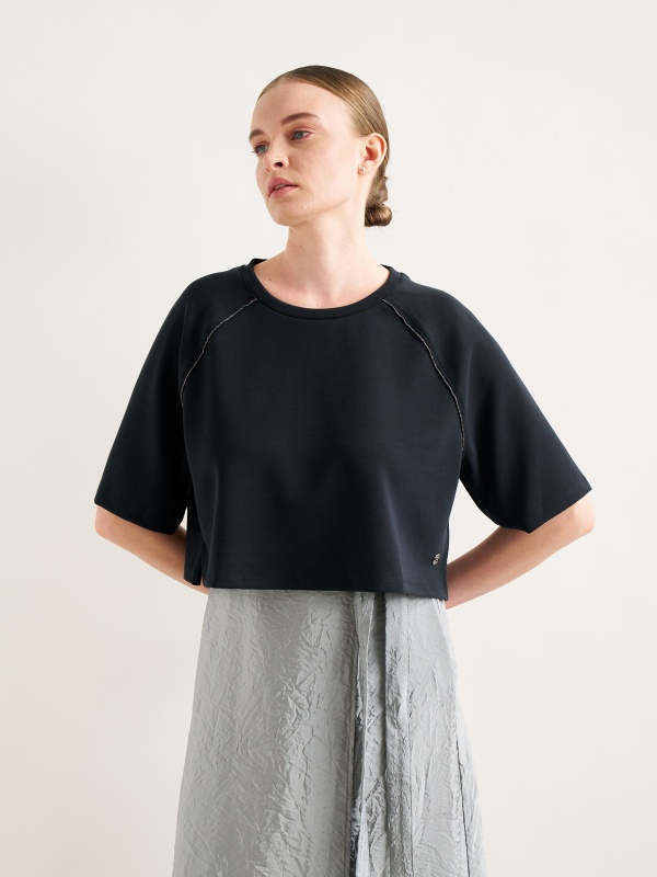 Футболка оверсайз  укороченная - G022SZ0820BRIM_S Толстовка жен. (VR046, 2XS)