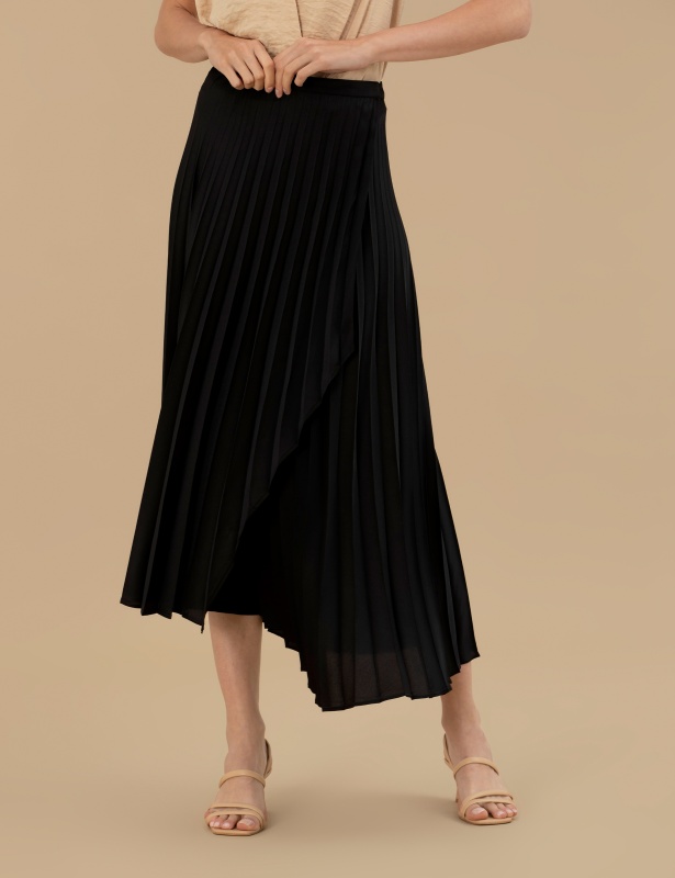 Юбка плиссе миди ассиметричного кроя - G022SZ0980HEVITA Юбка жен. (VR046, 40)