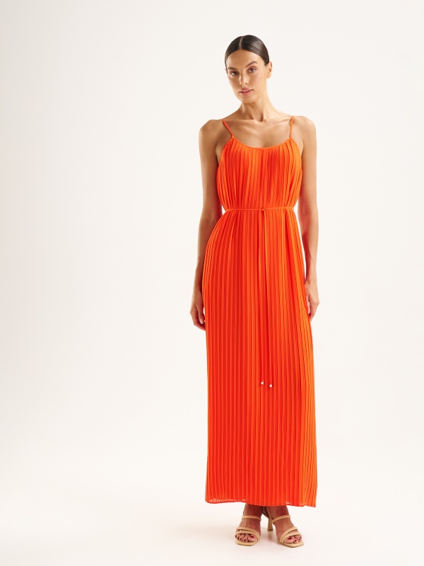 Платье макси плиссированное - G022SZ0320LENKA Платье жен. (VR030, 38)