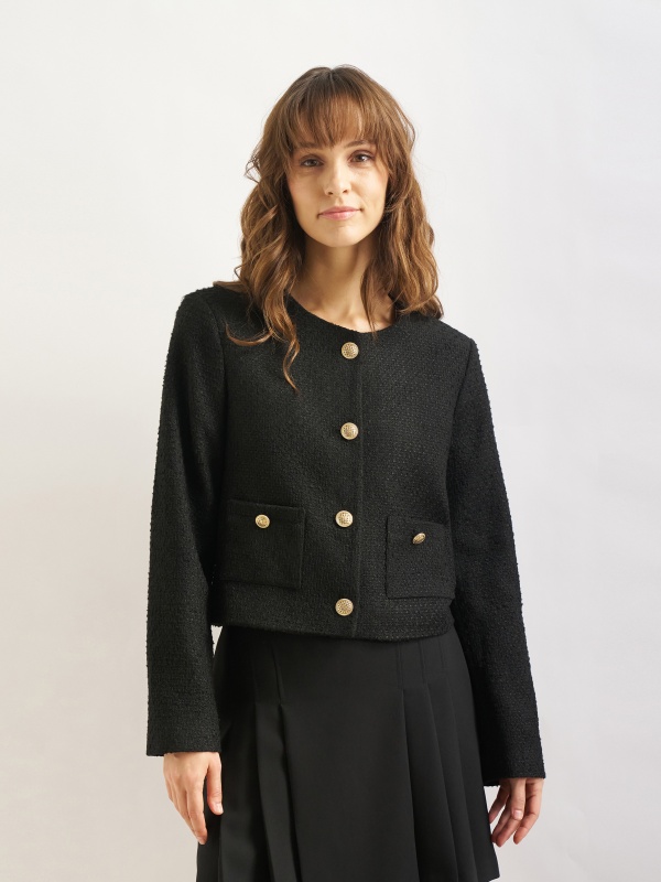 Пиджак твидовый укороченный - G022SZ0020C_OSKA_R Пиджак жен. (VR046, 40)