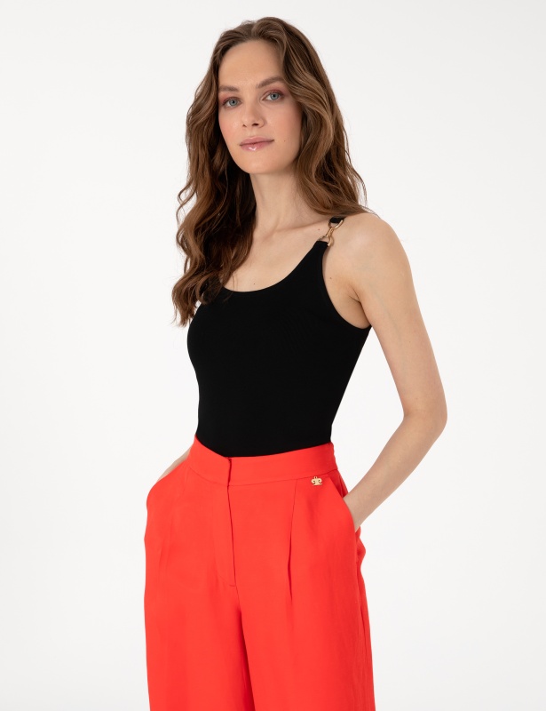 Топ с декоративной деталью - G022SZ0TK0ZEBI Кофта жен. (VR046, XS)