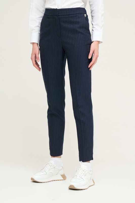Брюки в полоску укороченные зауженные - P022SZ0030P_P_PERSON_R Брюки жен. (VR033, 36)