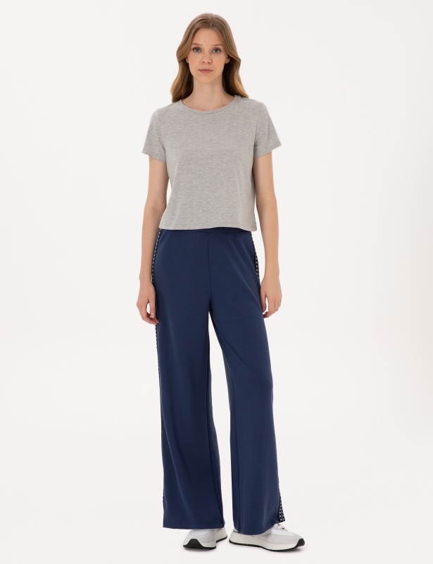 Брюки спортивные на резинке прямые - G022SZ0OP0HONA_P Брюки спорт. жен. (VR033, XS)