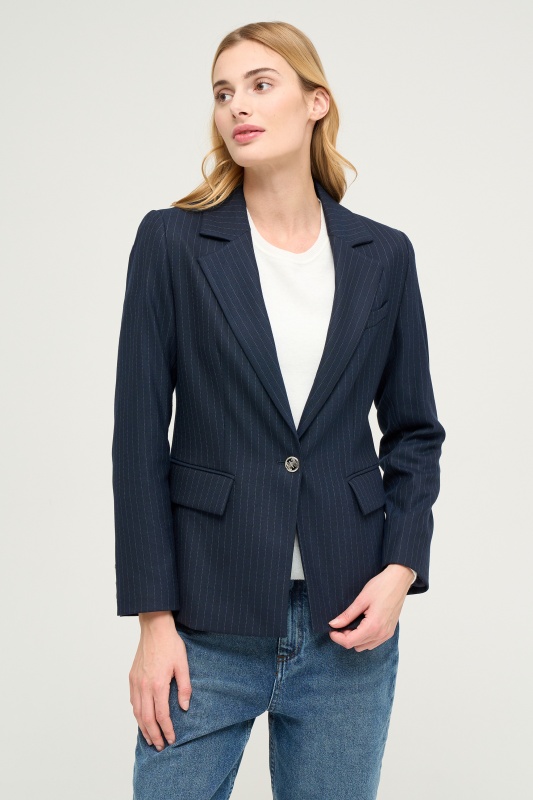 Пиджак в полоску однобортный - P022SZ0020P-C-PERSON-R Пиджак жен. (VR033, 36)
