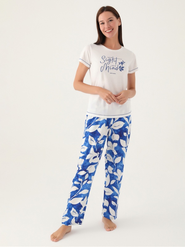 Пижама со штанами и футболкой - G022SZ0HFP028833_IY24 Костюм дом. жен. Бельевое изделие (VR071, M)