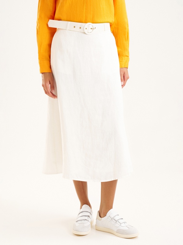 Юбка миди из льна - G022SZ0980ELINA Юбка жен. (VR019, 36)