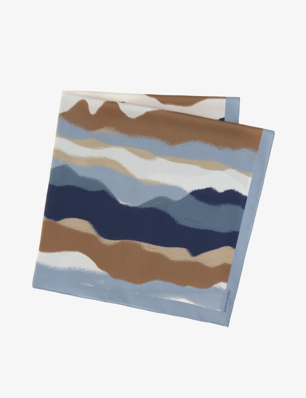 Платок шелковый с узором - A022SZ09393UCHAMI Шарф жен. (VR028)