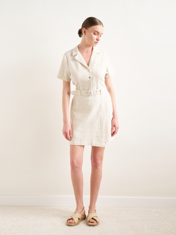 Комбинезон с добавлением льна - G022SZ0320FORGE Платье жен. (VR085, 38)