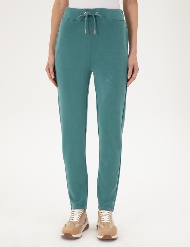 Брюки спортивные на кулиске зауженные - G022SZ0OP0DESRA_P Брюки спорт. жен. (VR079, XL)