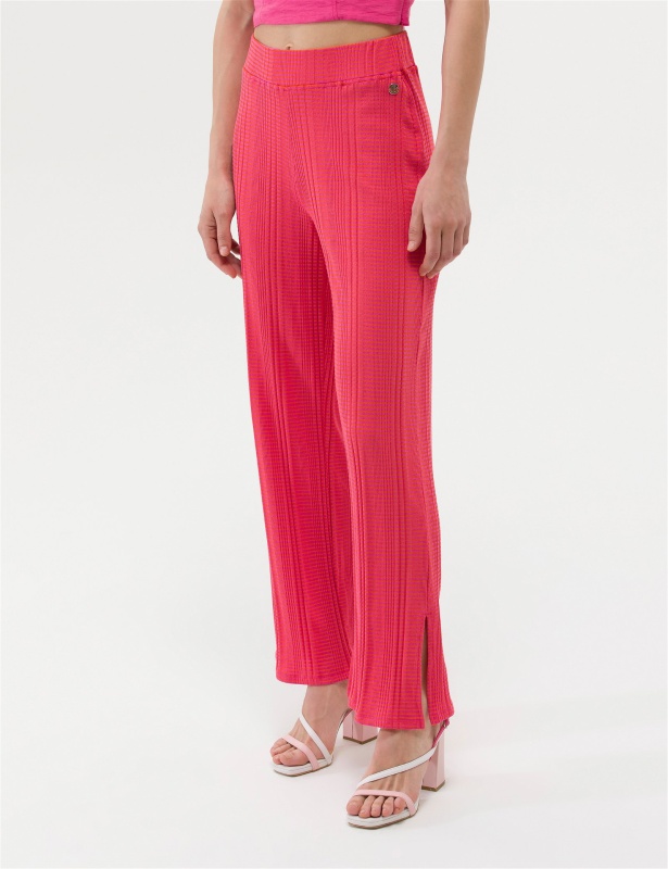 Брюки трикотажные с разрезами - G022SZ0OP0TELAS-P Брюки спорт. жен. (VR023, L)