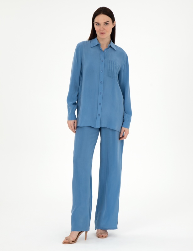 Брюки на резинке широкие - G022SZ0780PARENSO_P_25Y Брюки жен. (VR028, 34)