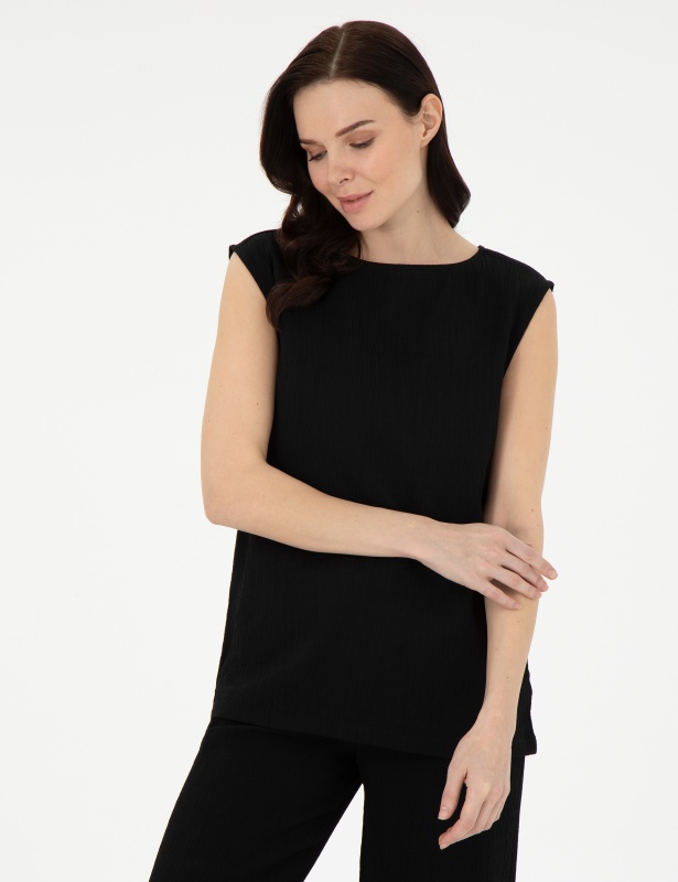 Топ из жатой ткани - G022SZ0040RISTA_B Сорочка жен. (VR046, 34)