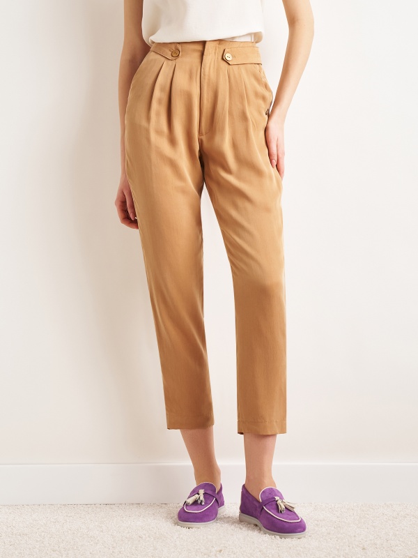 Брюки классические зауженные - G022SZ0030P-MASSI-R Брюки жен. (VR233, 36)