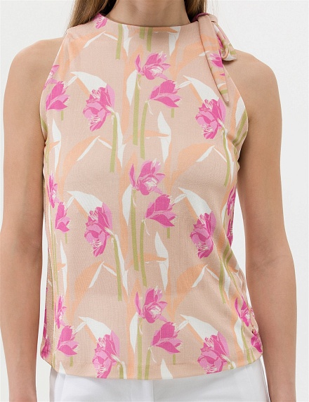 Топ с декоративным узлом - G022SZ0110PENDRA-B Футболка жен. (VR233, L)