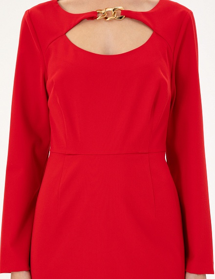 Платье мини с вырезом на груди - G022SZ0320NENSI Платье жен. (VR030, 36)