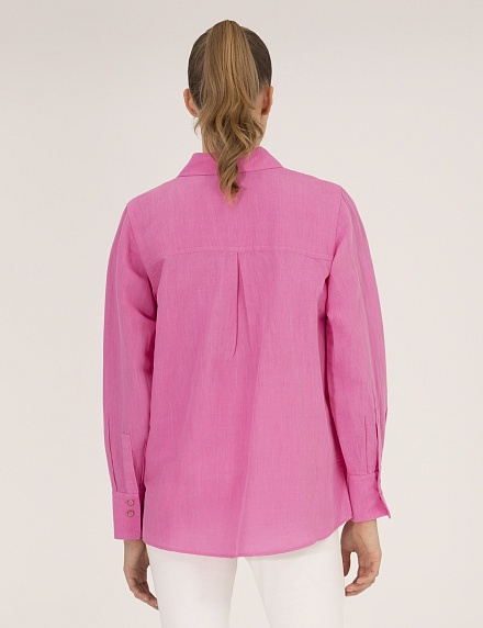 Рубашка из смеси льна и хлопка оверсайз - G022SZ0040KETO Сорочка жен. (VR167, 36)