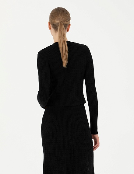 Пуловер с вискозой укороченный - G022SZ0TK0ORCHID-T Кофта жен. (VR046, S)