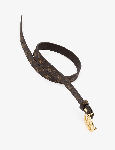 Ремень из экокожи с логотипом - A022SZ016KLSIY24_K77 Ремень жен. (VR029, 90)