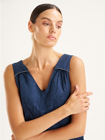 Топ из жатой ткани - 