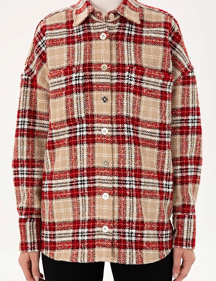 Рубашка теплая прямого кроя - G022SZ0040KENTIA Сорочка жен. (VR030, 34)
