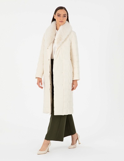 Пуховик с меховым воротником - G022SZ0KS0LOTUS Куртка жен. (VR019, 40)