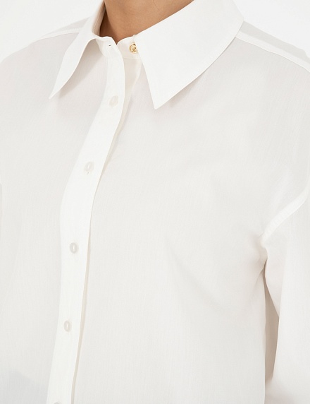 Рубашка из хлопка с рукавами-буфы прямого кроя - G022SZ0040LOREN Сорочка жен. (VR013, 32)