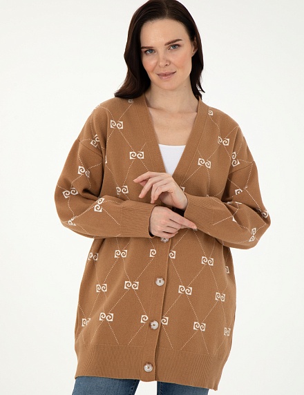 Кардиган на пуговицах удлиненный - G022SZ0TH0RAYLA_H Кардиган жен. (VR015, L)