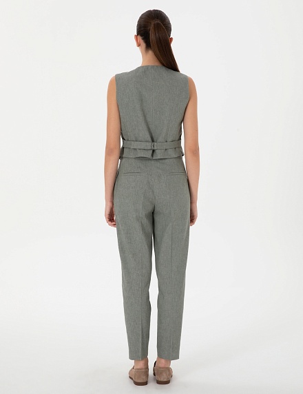 Брюки с добавлением льна зауженные - G022SZ0030GRATA_P Брюки жен. (VR027, 36)