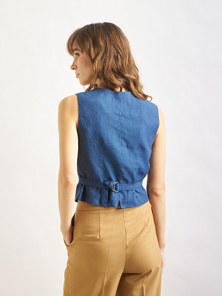 Жилет классический льняной - G022SZ0100Y-MALONE-R Жилет жен. (VR033, 34)