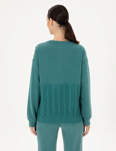 Свитшот комбинированный - G022SZ0820DESRA_S Толстовка жен. (VR079, L)