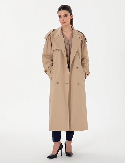 Плащ двубортный оверсайз - G022SZ0KS0CANNAL Куртка жен. (VR011, 36)