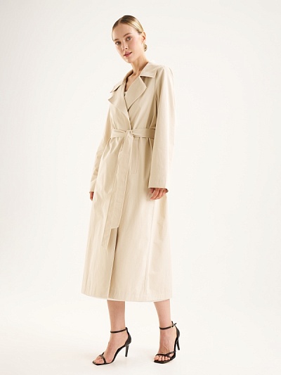 Плащ классический на запах с поясом - G022SZ0KS0NOBLE Куртка жен. (VR011, 36)