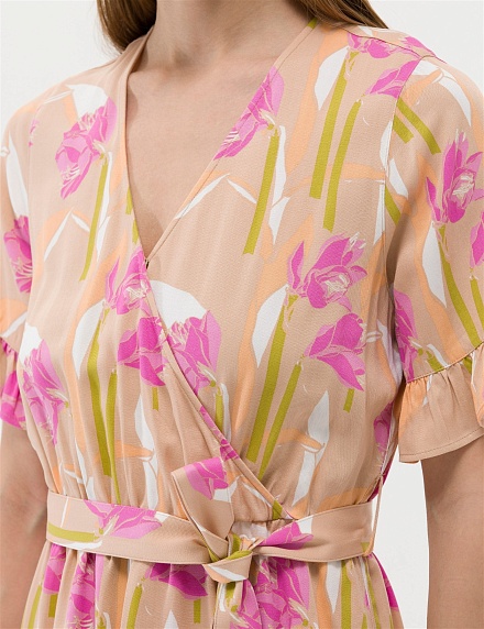 Комбинезон из вискозы с коротким рукавом - G022SZ0320BAXY Платье жен. (VR222, 40)