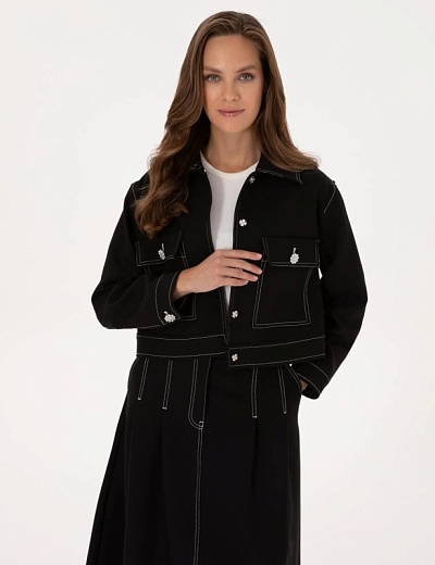 Куртка-пиджак с отложным воротником - G022SZ0020C_TEKU_R Пиджак жен. (VR046, 38)