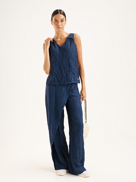 Топ из жатой ткани - 