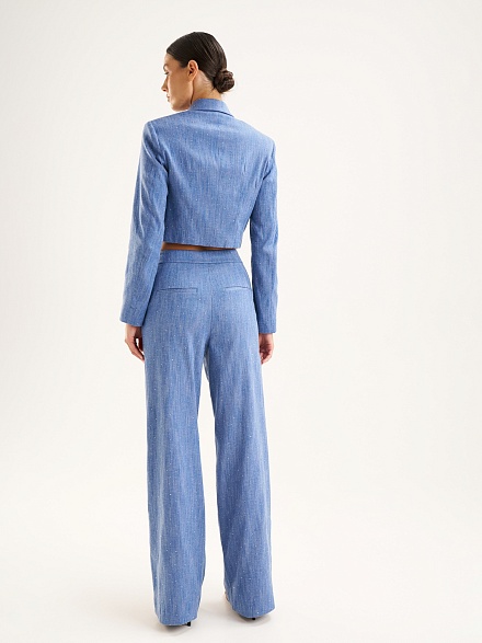 Брюки со стразами прямые - G022SZ0030P_ELAS_R Брюки жен. (VR028, 38)