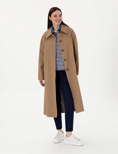 Плащ однобортный с поясом - G022SZ0KS0KRANC Куртка жен. (VR015, 36)