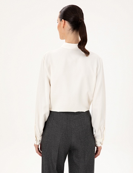 Рубашка с жемчужными пуговицами прямого кроя - G022SZ0040STELLA Сорочка жен. (VR019, 34)