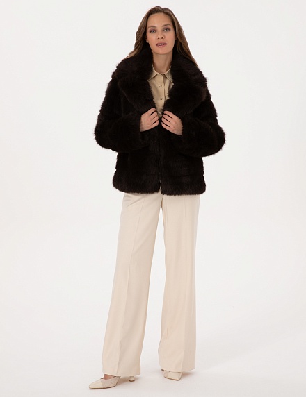 Шуба из экомеха укороченная - G022SZ0MS0ELITE Куртка жен. (VR029, 36)