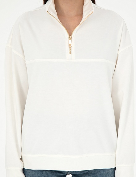 Толстовка с воротником на молнии - G022SZ0820METU_S Толстовка жен. (VR019, XS)