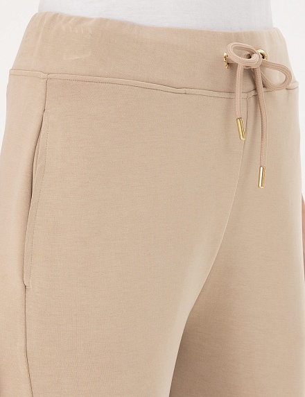 Брюки спортивные на кулиске зауженные - 