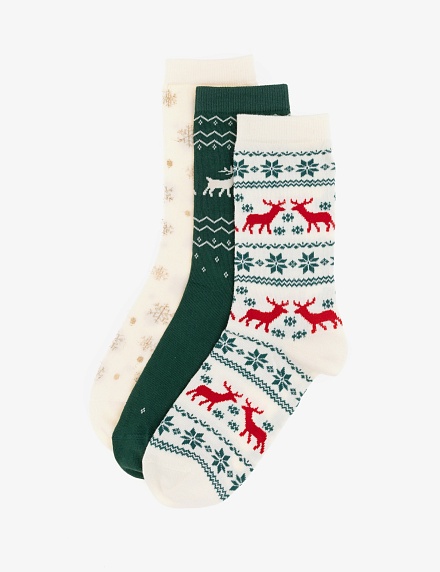 Носки высокие новогодние - A022SZ013SKTSK24YILBASI3LUSKT Носки жен. (VR019, 36_40)