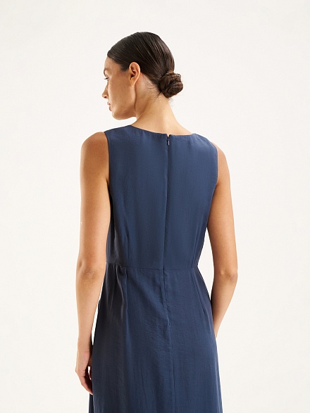 Платье миди со сборкой - G022SZ0320NATE Платье жен. (VR033, 34)