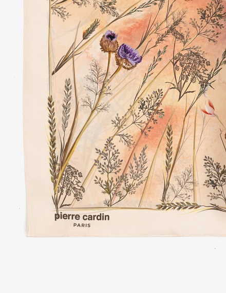 Шарф шелковый с принтом - A022SZ093SALZEVAHIR Шарф жен. (VR078)