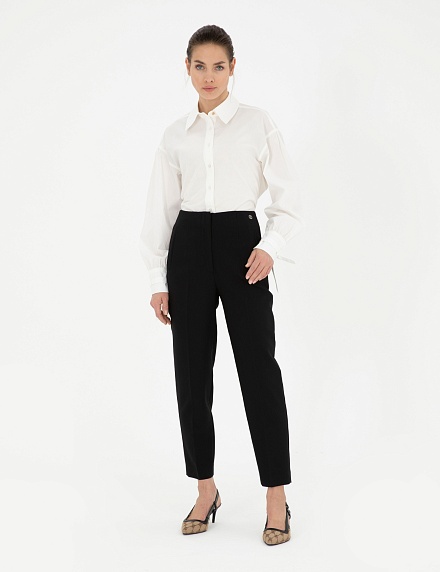 Рубашка из хлопка с рукавами-буфы прямого кроя - G022SZ0040LOREN Сорочка жен. (VR013, 32)